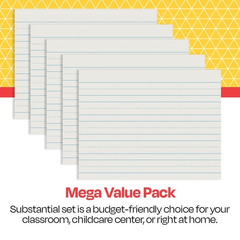 سكول سمارت ورق كتابة سكول سمارت ذو أسطر متدرجة، مقاس 1 بوصة طولياً، 11 × 8.5 بوصة، عبوة من 500 ورقة - Image 5